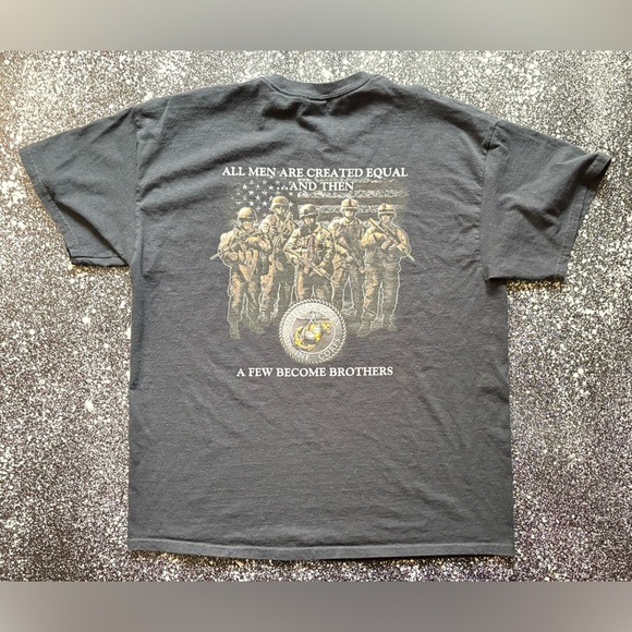 USMC Marine Corps Brotherhood Semper Fidelis T-Shirt Size XL - Picture 3 of 4